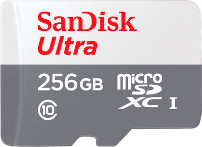 Карта памяти SanDisk 256GB microSDXC class 10 UHS-I Ultra (SDSQUNR-256G-GN3MN)