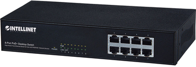 Комутатор Intellinet 560764 8 x 10/100 Fast Ethernet PoE+ (766623560764)