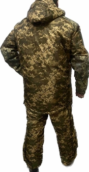 Полукомбинезон/штаны с подтяжками зимний утепленный/усиленный тактический ЗСУ УКР ПИКСЕЛЬ MAX-SV - 8115 L