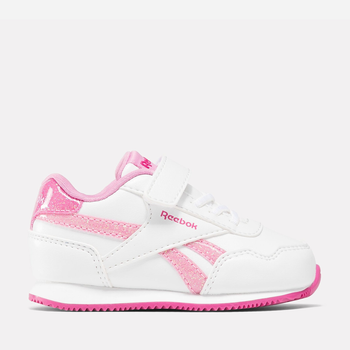 Buty sportowe dziecięce dla dziewczynki na rzepy Reebok Royal Cl Jog 100075162 22 Białe (1200143260852)