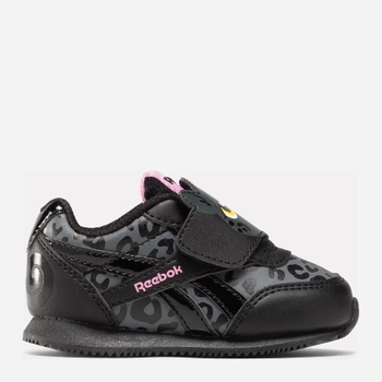 Buty sportowe dziecięce dla dziewczynki na rzepy Reebok Royal Cl Jog 100075218 24.5 Czarne (1200143267967)