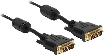 Kabel DeLock DVI dual-link 1 m Black (4043619831890)