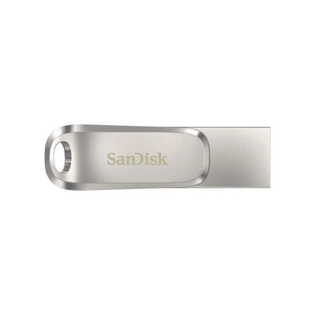 Накопичувач SanDisk 256GB USB 3.1 Type-A + Type-C Dual Drive Luxe Срібний (SDDDC4-256G-G46)