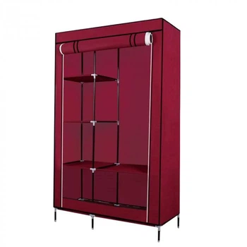 Складной тканевый шкаф Portable Cloth Rack 105 х 45 х 175 см Бордовый (550PCRSHKBC13) CLS55