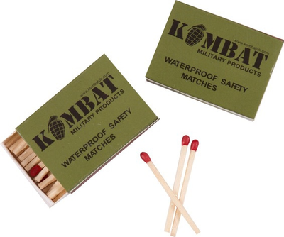 Спички Kombat водозащитные Waterproof matches (pack of 4) (kb-wm4)