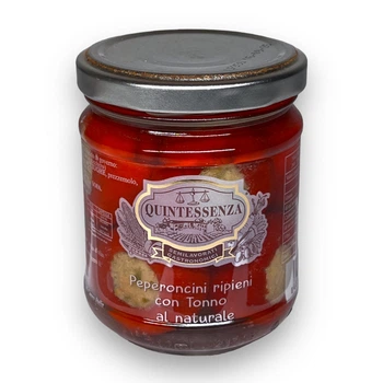 Перец фаршированный Quintessenza тунцем peperoncini ripieni con tonno, 180 г