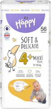 Подгузники детские одноразовые Bella Happy Baby Maxi Plus 9-15 кг 56 шт (5900516605483)
