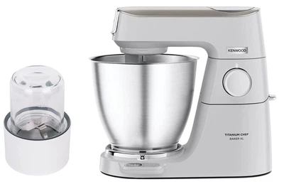 Кухонна машина Kenwood Titanium Chef Baker KVL65.001WH + Насадка-подрібнювач KENWOOD AT320 (комплект)