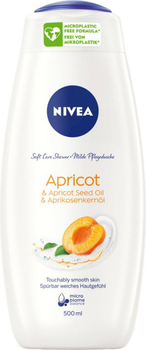 Гель для душу Nivea Care Shower Apricot & Apricot Seed Oil Догляд Абрикосовий цвіт 500 мл (9005800340258)