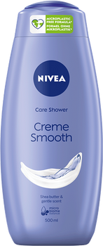 Гель для душу Nivea Care Shower Creme Smooth кремовий догляд 500 мл (9005800243788)