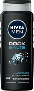 Гель для душу Nivea Men Shower Gel Rock Salts 3 в 1 500 мл (5900017062235)