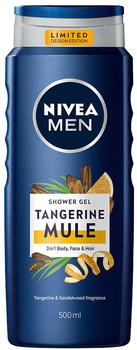Гель для душу Nivea Men Shower Gel Tangerine Mule 3 в 1 500 мл (9005800368122)