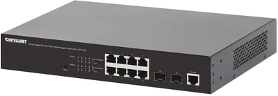 Комутатор Intellinet 561167 8x 10/100/1000 2x SFP (766623561167)