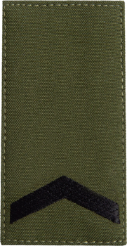 Шеврон нашивка на липучці IDEIA погон звання ЗСУ Старший Солдат 5х10 см (2200004295596)