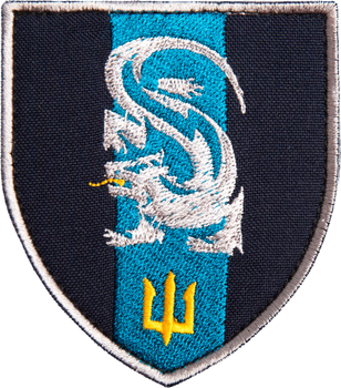 Шеврон нашивка на липучке IDEIA Морская пехота 7х8 см синий (2200004295695)