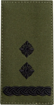 Шеврон нашивка на липучці IDEIA погон звання ЗСУ Підполковник хакі 5х10 см (2200004295824)