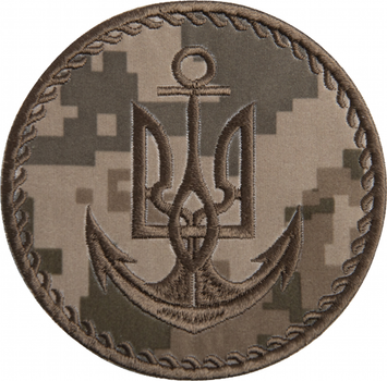 Шеврон на липучке IDEIA Морская пехота Украины 8 см (2200004280318)