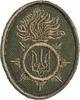 Шеврон на липучці IDEIA кокарда Національної Гвардії України 3.5х4.5 см (2200004276175)
