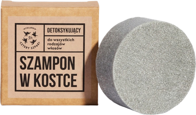 Szampon Mydlarnia Cztery Szpaki detoksykujący do włosów w kostce 75 g (5903641981767)