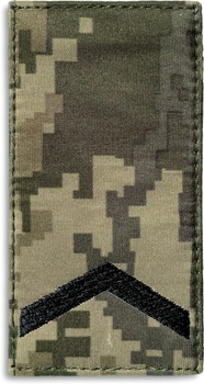 Шеврон на липучке IDEIA погон звания Сержант 5х10 см (2200004269559)