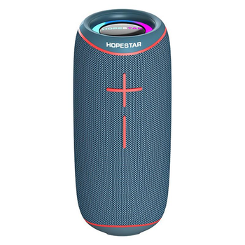 Портативная беспроводная Bluetooth колонка Hopestar P34 Bass |16 Вт, Bluetooth, TWS, FM, MP3, AUX, Mic| Cиний
