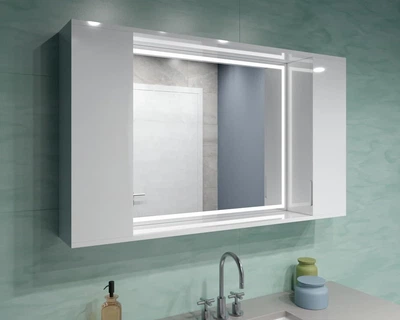 Зеркальный шкаф ШК31 (1200х700х160) с LED подсветкой