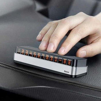 Автовізитка Паркувальна Карта Baseus Moonlight Box Series Dark Gray
