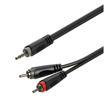 Готовый аудио кабель miniJack 3,5 Stereo — 2xRCA Roxtone SAY-C150-L1 1м