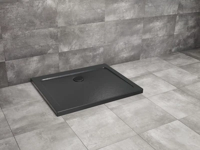 Душовий піддон Doros D 90x80 Stone чорний SDRD9080-01-54S (TM Radaway)