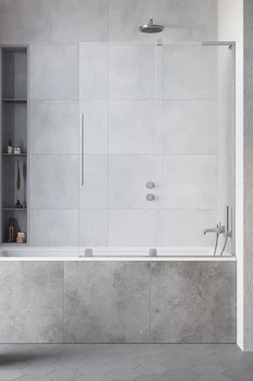 Шторка на ванну Furo SL Brushed Nickel PND II двері 638x1500 ліва 10309638-91-01L (TM Radaway)