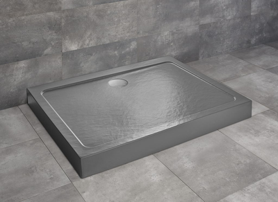 Душовий піддон Doros D Compact Stone 900x800x115 антрацит SDRD9080-05-64S (TM Radaway)