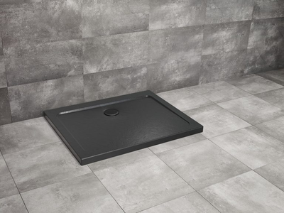 Душовий піддон Doros D 90x80 Stone чорний SDRD9080-01-54S (TM Radaway)
