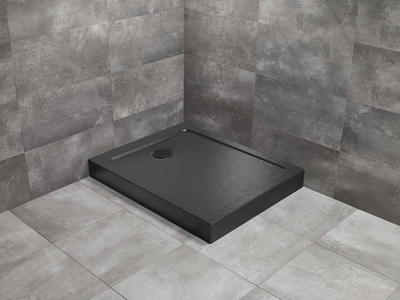 Душовий піддон Doros F Compact 100x80 Stone чорний SDRFP1080-05-54S (TM Radaway)