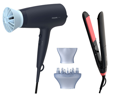 Фен PHILIPS BHD360/20 серии 3000 + Стайлер Philips BHS376/00 3000 (комплект)