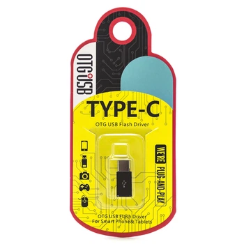 Адаптер C&Q Type-C USB - Micro USB, OTG чорний [DIST-2811]
