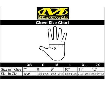 Рукавиці повнопалі тактичні Mechanix M-Pact Gloves Multicam з посиленням долоні та внутрішнє посилення кінчіків пальців ( S )