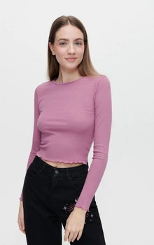 Жіночий трикотажний топ House Brand (56638) XS Рожевий