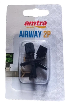Кран CROCI WAVE Professional line для акваріума на 2 виходи для шланга 4/6мм, пластик, 2 шт A6017870