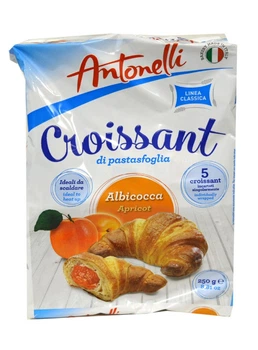 Круасаны Antonelli Croissant Apricot с абрикосовой начинкой 5 шт 250г