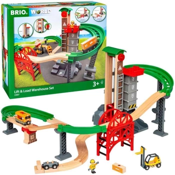 Ігровий набір Brio Вантажний склад із ліфтом (7312350338874)
