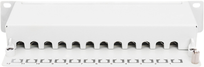 Panel krosowy Digitus 10" 1U kat.5e 12xRJ45 do szafy/racka serwerowego (DN-91512S-G)