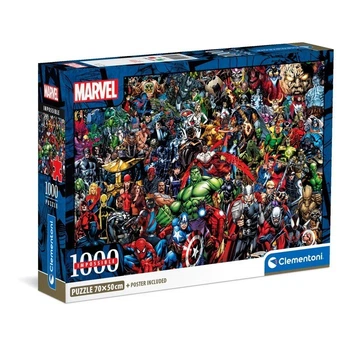 Пазл Clementoni Marvel Супергерої Марвел - 1000 шт.(39709) +постер всередині.