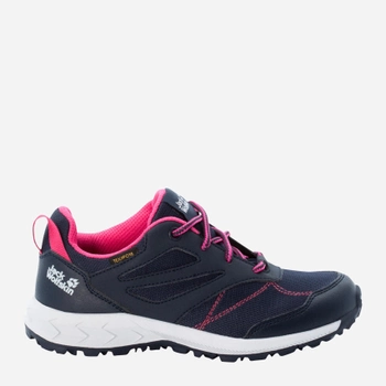 Підліткові кросівки для дівчинки Jack Wolfskin Woodland Texapore Low K 4042162-8333 38 Темно-синій/Рожевий (4064993187014)