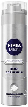 Pianka do golenia Nivea Men Skin Protection Silver Protect 200 ml (4005808540426)