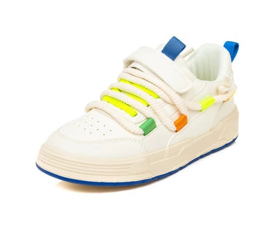 Кроссовки Fashion Y2315 біло-салатові (31-37) Белый 33