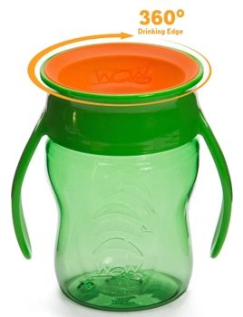 Kubek przejściowy treningowy Wow Cup Baby Tritan Green 207 ml (856520002976)