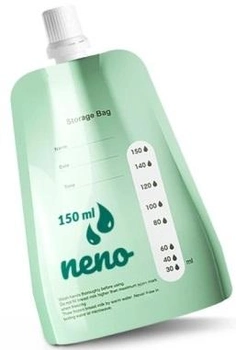 Набір пакетиків Neno Breast Milk Bags Green для зберігання грудного молока з адаптером 20 x 150 мл (5902479672731)