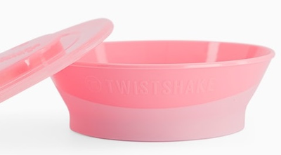 Miseczka z pokrywką Twistshake Bowl 6 m + Pastel Pink (7350083121493)