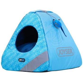 Будиночок для котів Joyser Cat Home ДЖОЙСЕР, іграшка летучая кошеня з котячою м'ятою блакитний 40*40*41