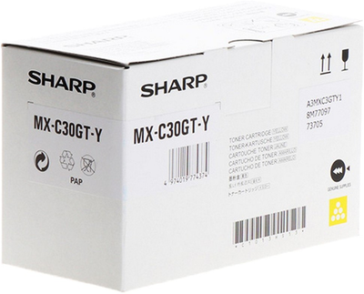 Тонер-картридж Sharp MXC30GTY Yellow (4974019774374)